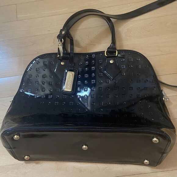 Arcadia Made In Italy Patent Leather Bugatti 
Satchel in Black - Picture 5 of 9
